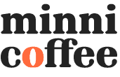 Logo Minnicoffee en noir et orange