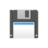 Icône d'une disquette illustrant le service de mise en réseau d'un NAS Synology